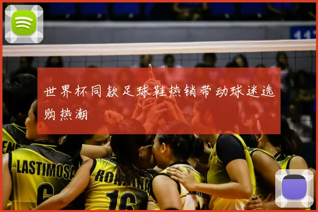 世界杯同款足球鞋热销带动球迷选购热潮